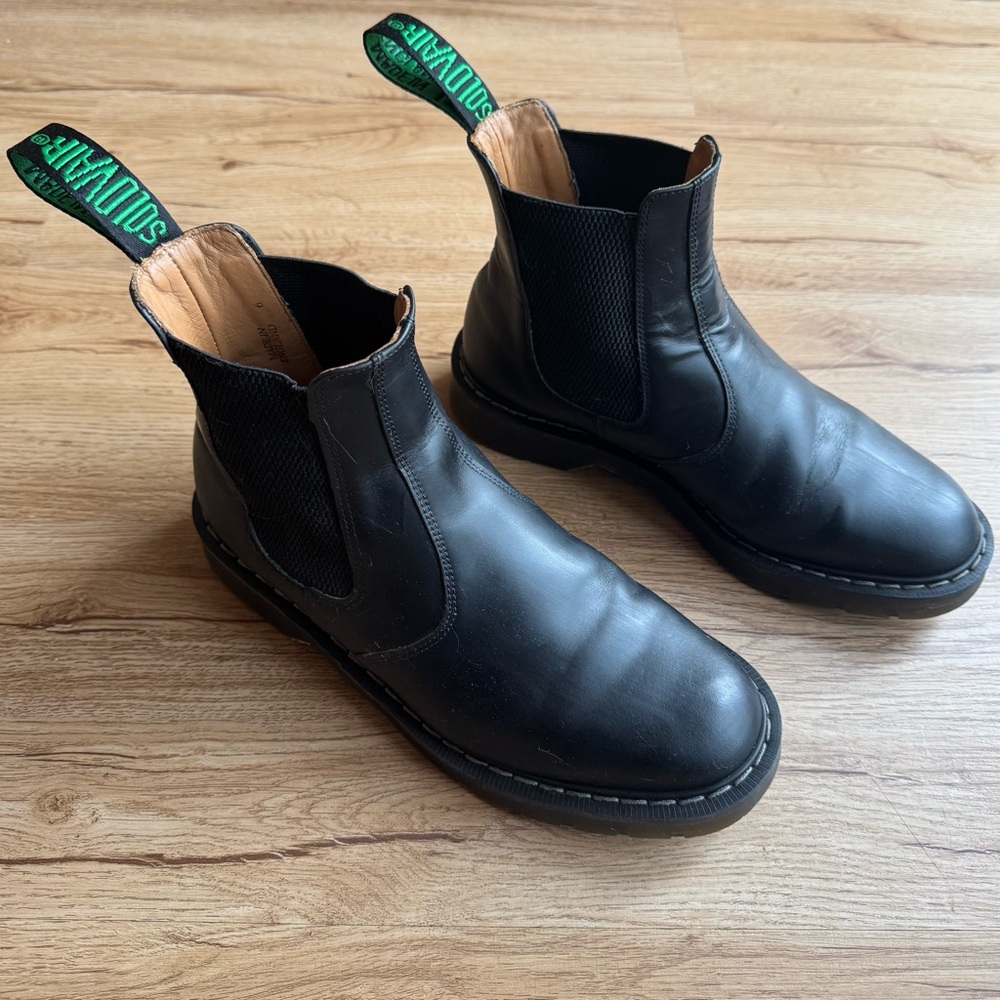 Solovair Black Greasy Dealer Boot US Women's Size 8 / Men's Size 7